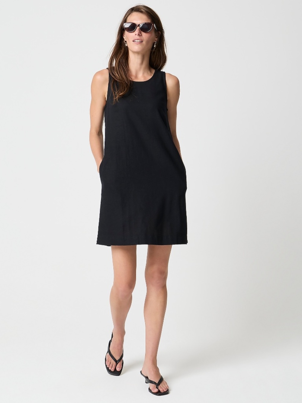 NWT J.Crew Factory Linen-blend sleeveless mini dress